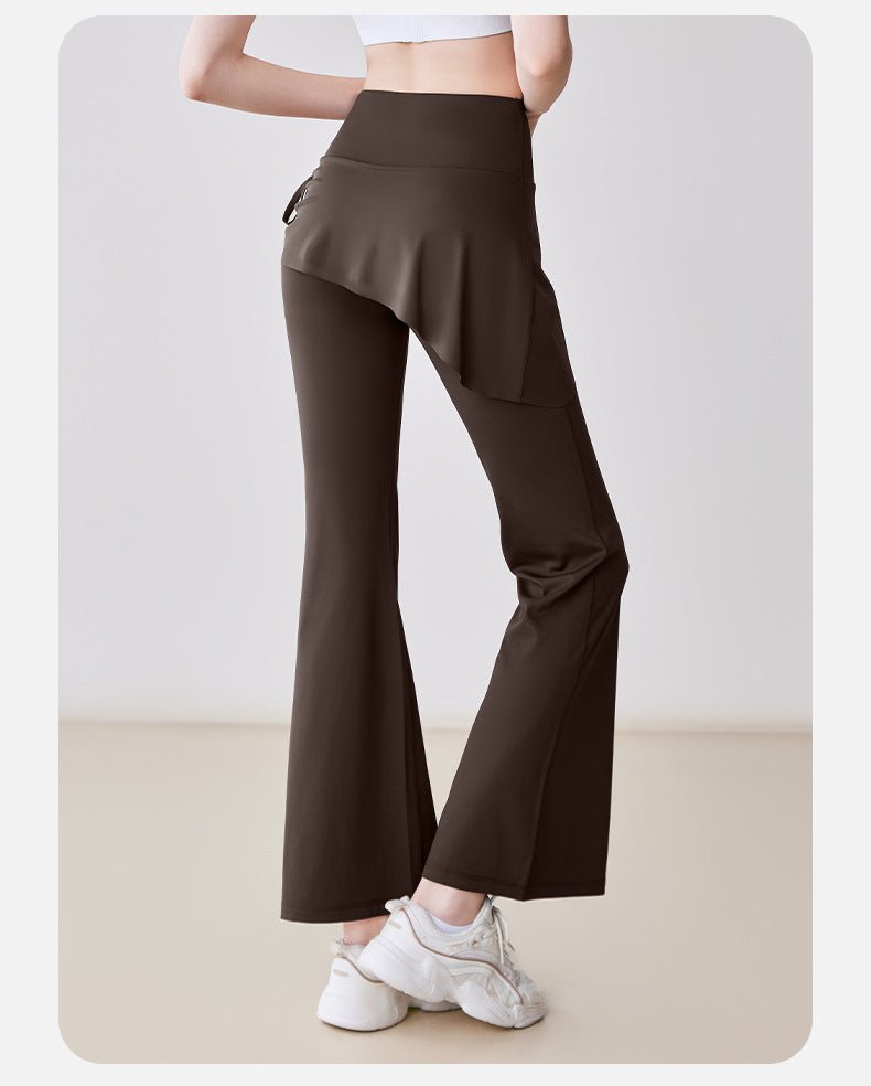 High Waist Skirted Flare Yoga Pants Women | Slim Fit Sport Leggings - Women's Activewear by Ceecile